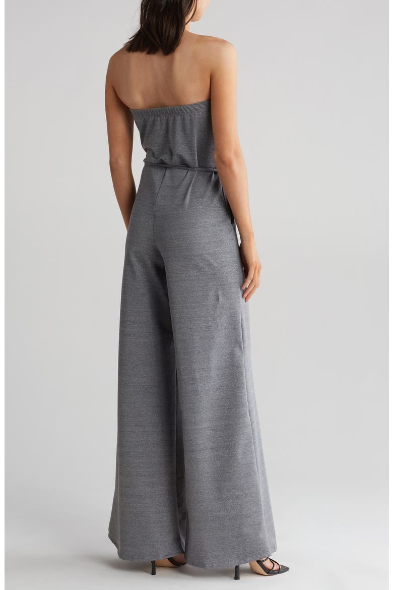 Strapless Wide Leg Jumpsuit, Alternate, color, HEATHER GREY