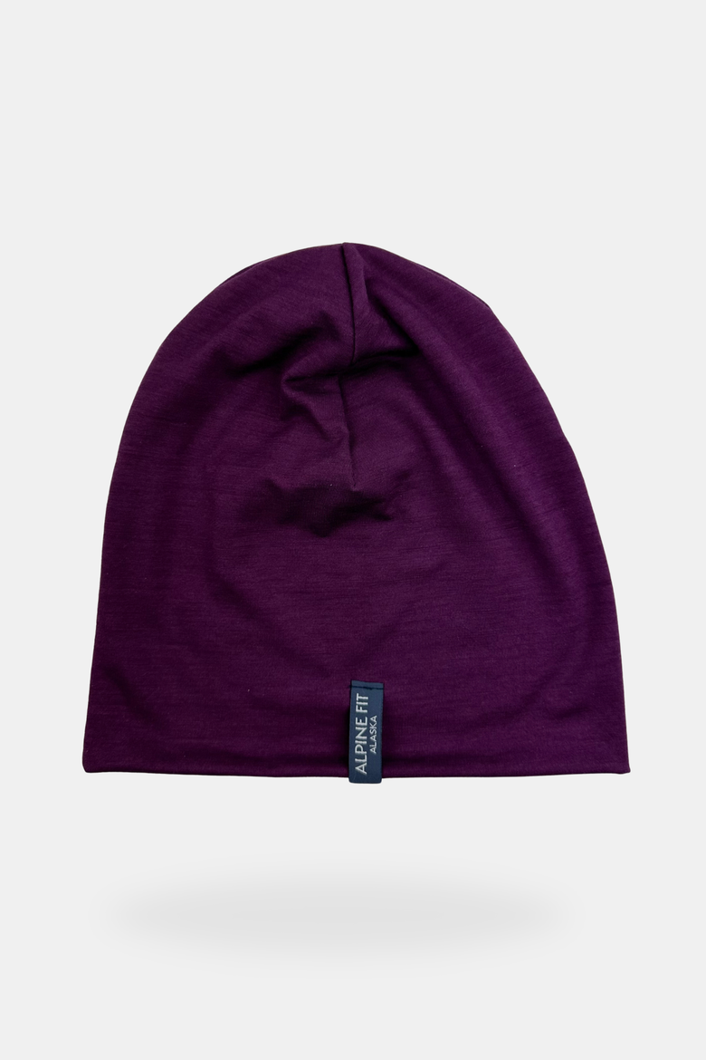 Nordic Anywhere Merino Wool Hat, Main, color, Purple