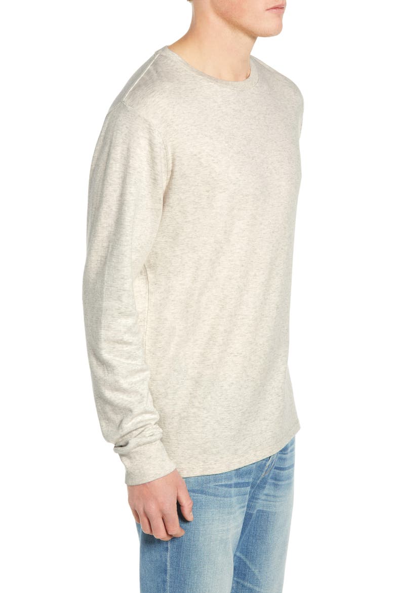 Duo Fold Long Sleeve Cotton T-Shirt, Alternate, color, OATMEAL HEATHER