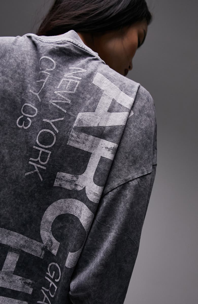 Topshop Archive Oversize Graphic T-Shirt, Alternate, color,