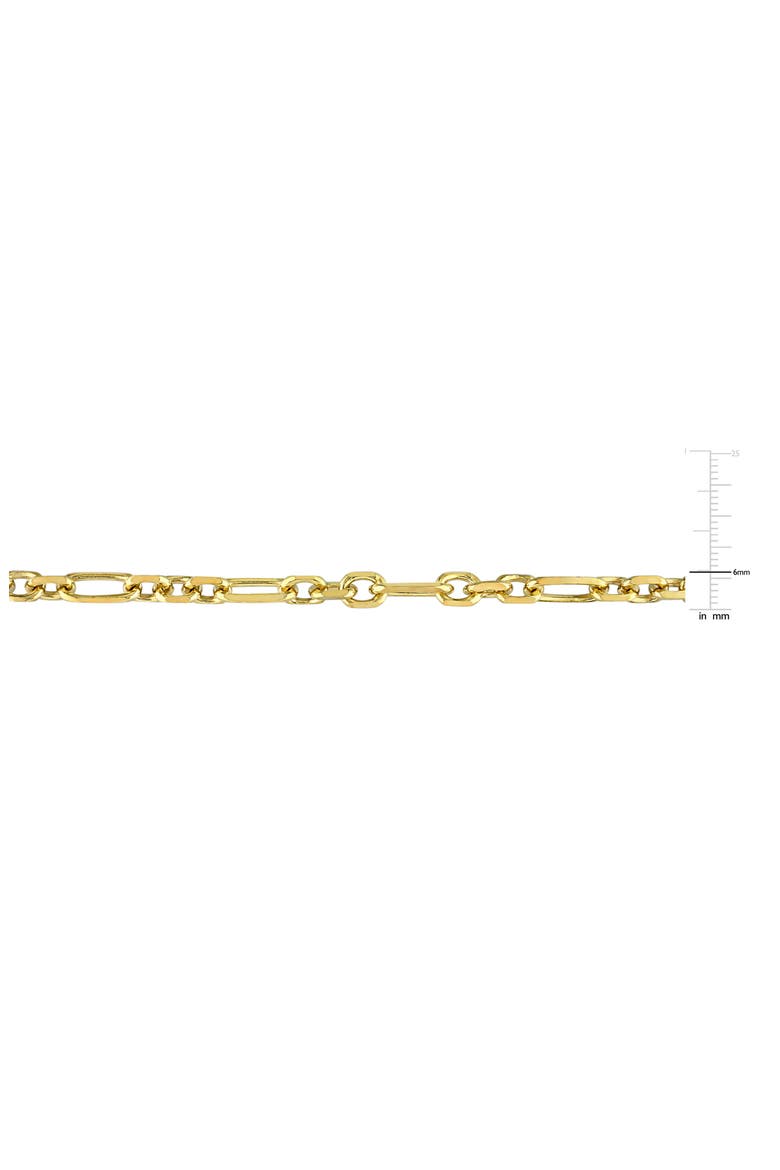 Men's Figaro Link Chain Necklace, Alternate, color, YELLOW