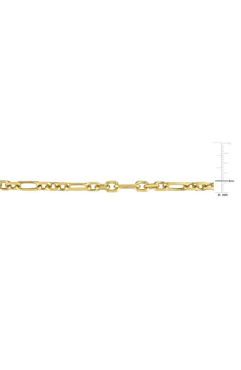 DELMAR Men's Figaro Link Chain Necklace, Alternate, color, Yellow