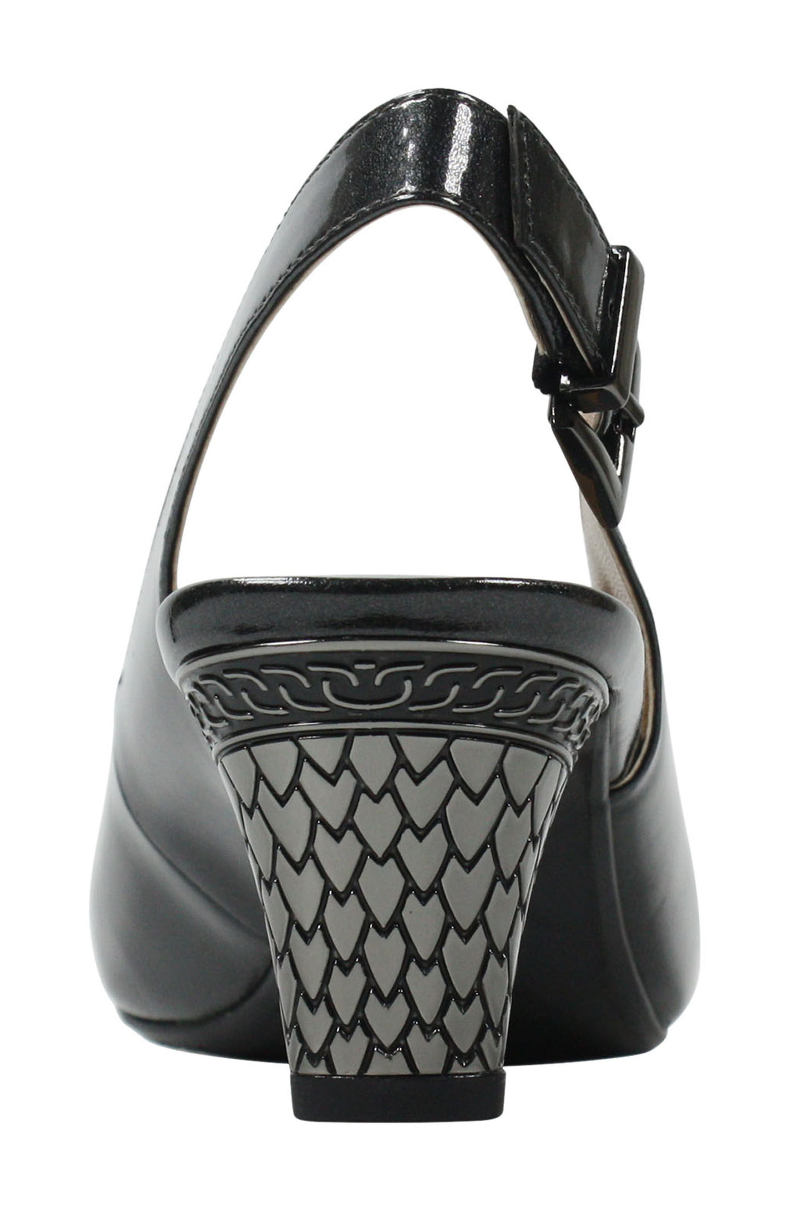 Mayetta Slingback Pump, Alternate, color, PEWTER FAUX LEATHER