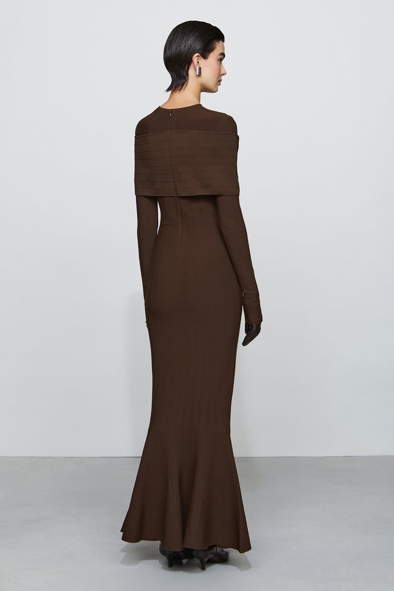Phoenix Knit Dress, Alternate, color, Chocolate