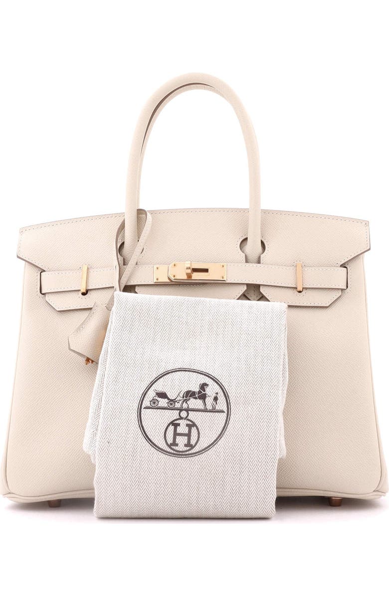 Pre-Owned Hermes Birkin Handbag Light Epsom with Rose Gold Hardware 30, Alternate, color,