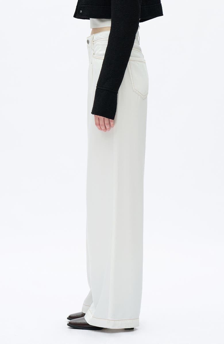 Bayeas High Waist Wide Leg Jeans, Alternate, color, White