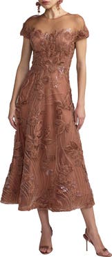 Mac Duggal Strapless Stretch Satin Column Gown With Overskirt