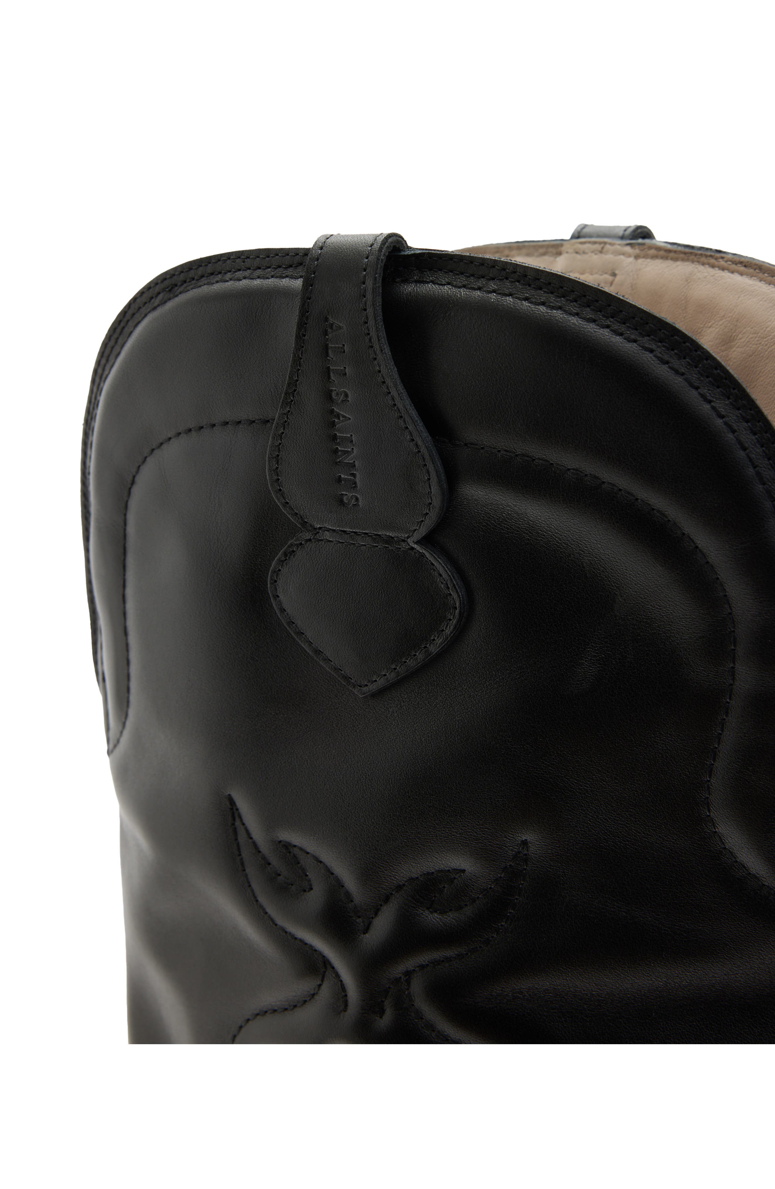 AllSaints Roxanne Knee High Western Boot, Alternate, color, 