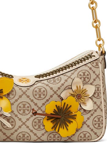 ブティックモデルがセール★TORY BURCH T MONOGRAM FLORAL TOTE ブティックモデルがセール☆TORY BURCH T MONOGRAM FLORAL TOTE