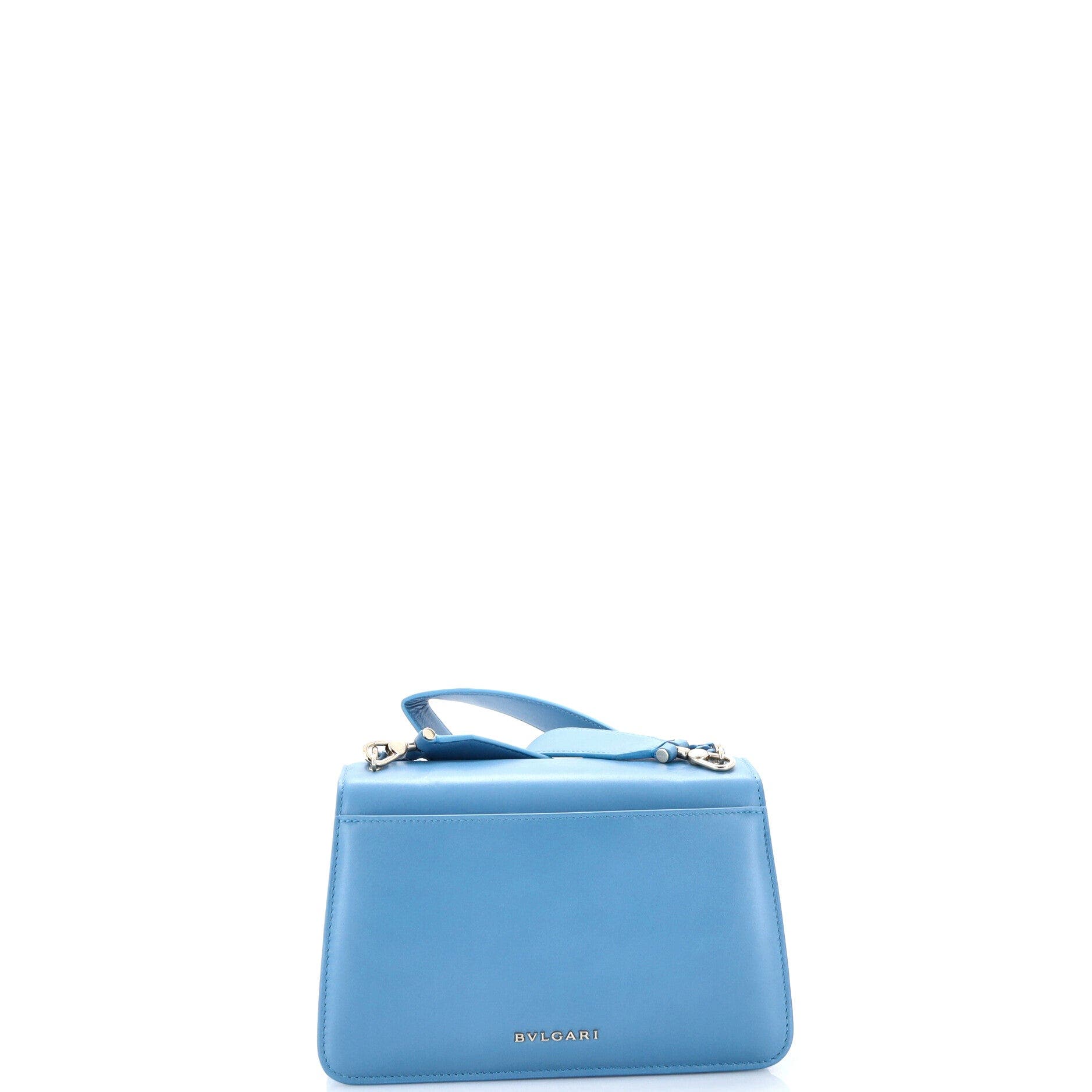 Serpenti Forever Maxi Chain Crossbody Bag Leather Medium, Alternate, color, Blue
