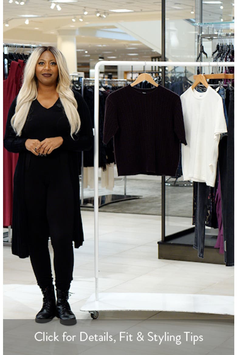 Short Sleeve Cashmere Sweater video
