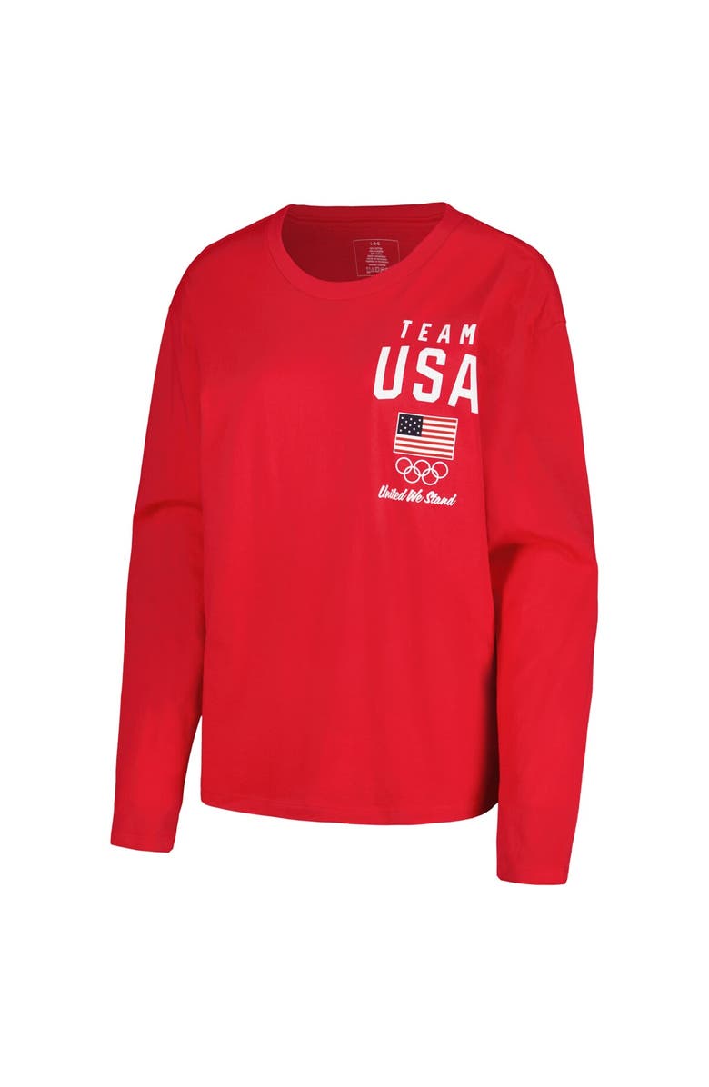 Outerstuff Women's Red Team USA Long Sleeve T-Shirt, Alternate, color,
