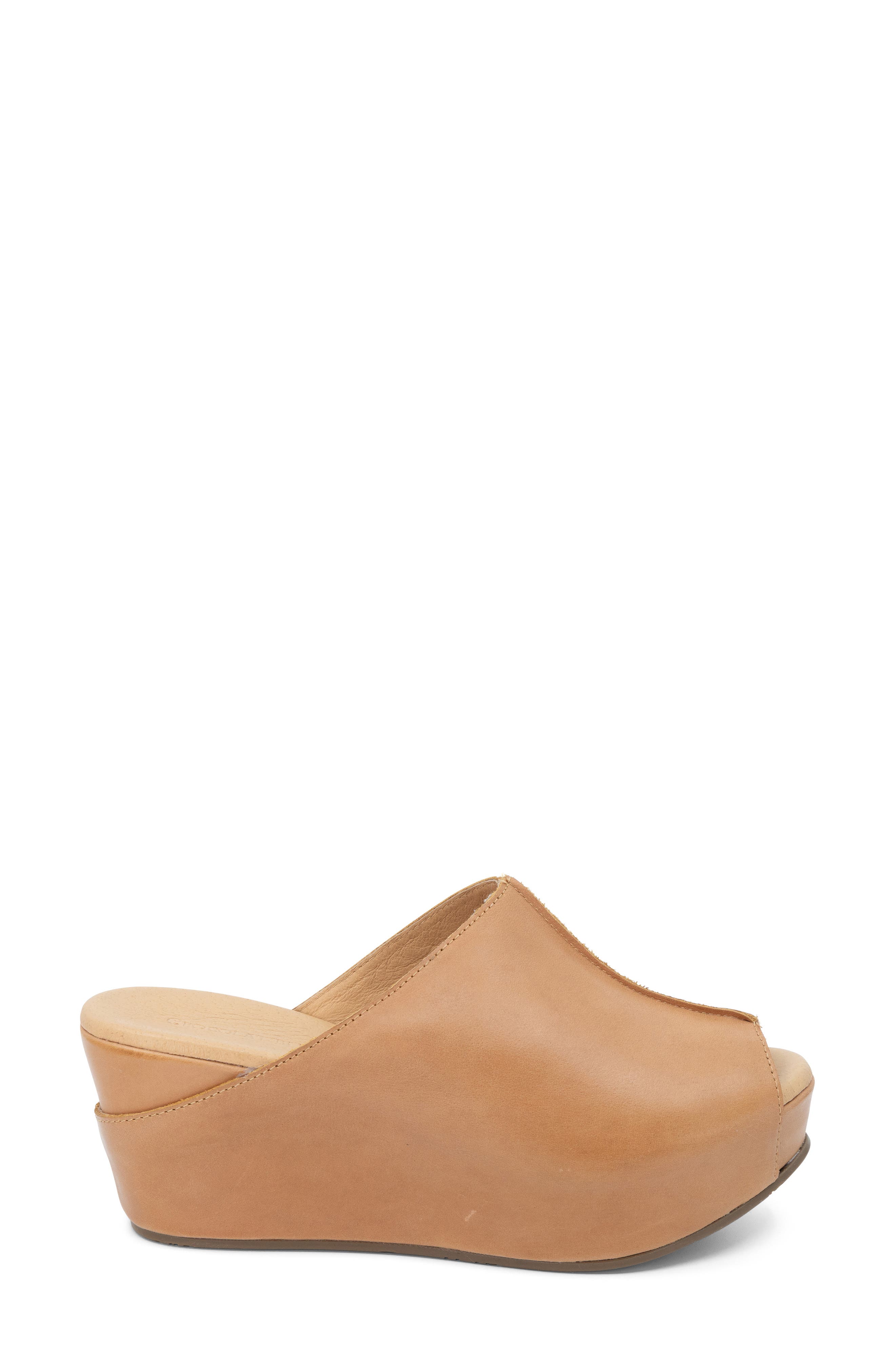 Wynn Peep Toe Mule, Alternate, color, CAMEL LEATHER
