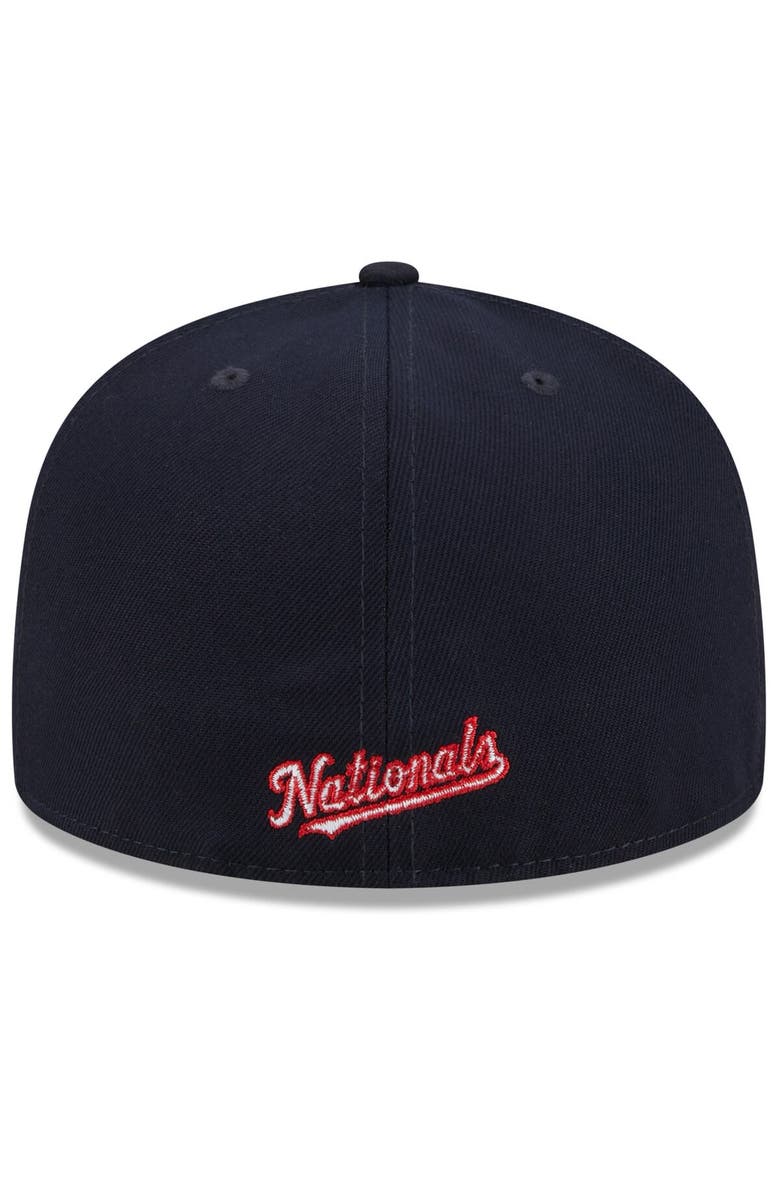 New Era Men's New Era Red/Navy Washington Nationals Gameday Sideswipe 59FIFTY Fitted Hat, Alternate, color, 