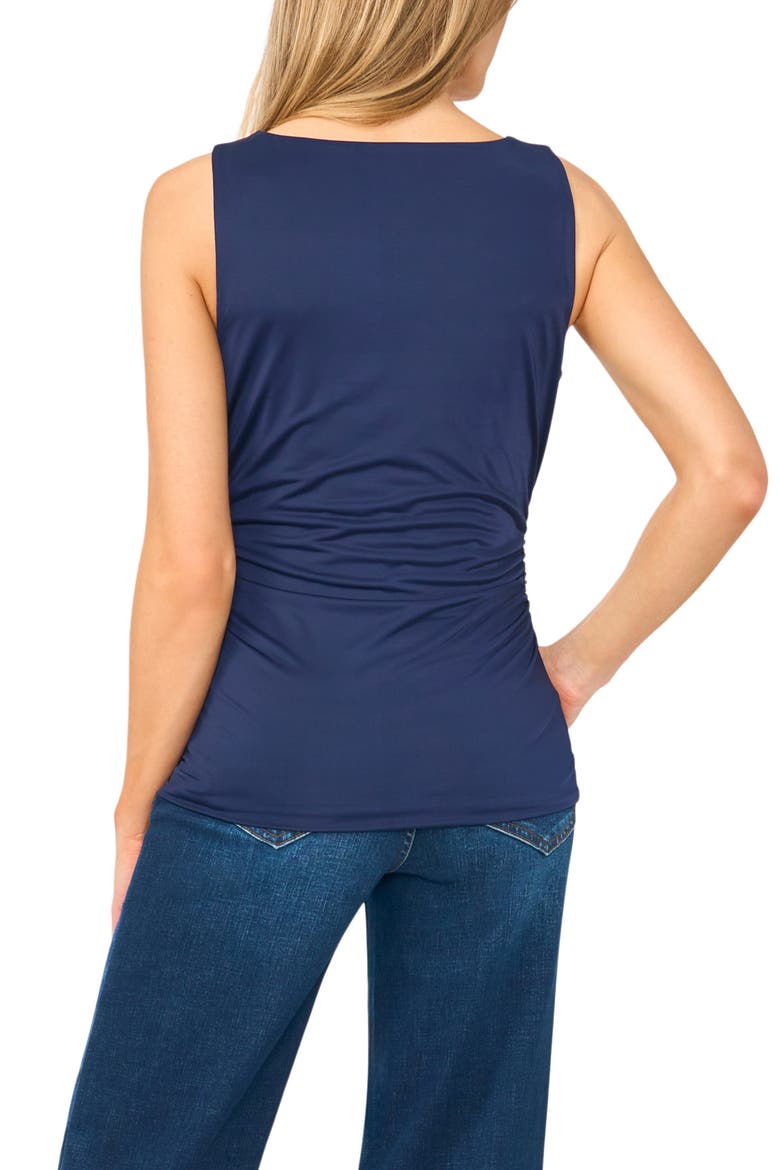 Ruched Compression Tank, Alternate, color, CLASSIC NAVY