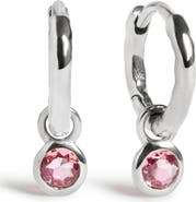 Monica Vinader Birthstone Huggie Hoop Earrings