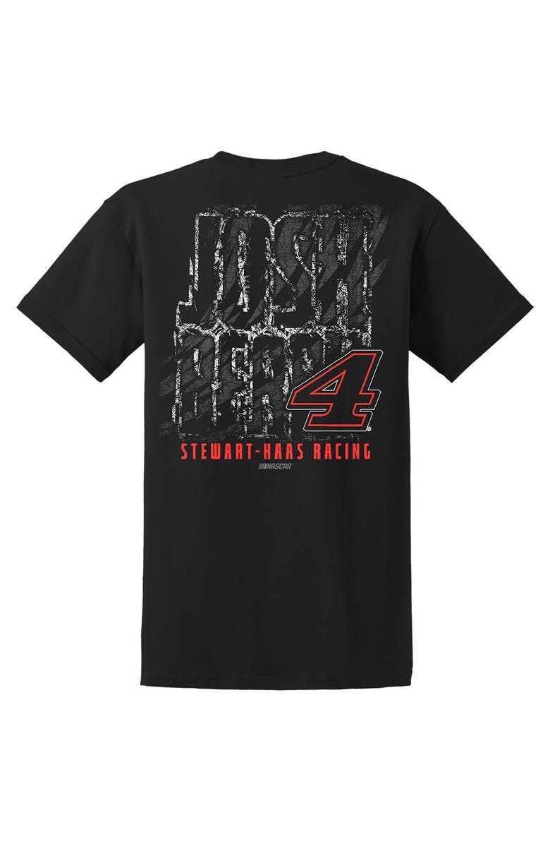 STEWART-HAAS RACING Men's Stewart-Haas Racing Team Collection  Black Josh Berry Lifestyle T-Shirt, Alternate, color, Black