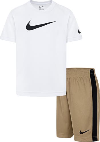 Kids' Swoosh T-Shirt & Shorts Set