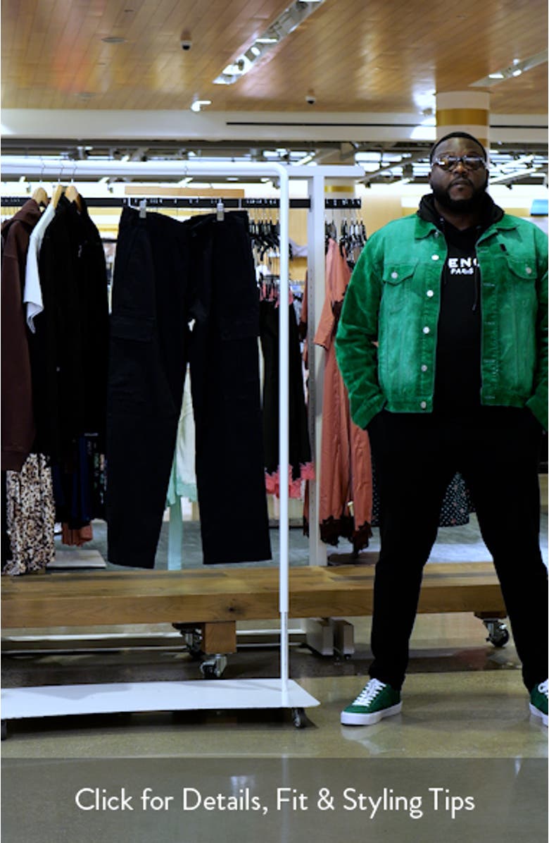 x Beckham Pago Navy Flat Front Cotton Twill Cargo Pants, sales video thumbnail