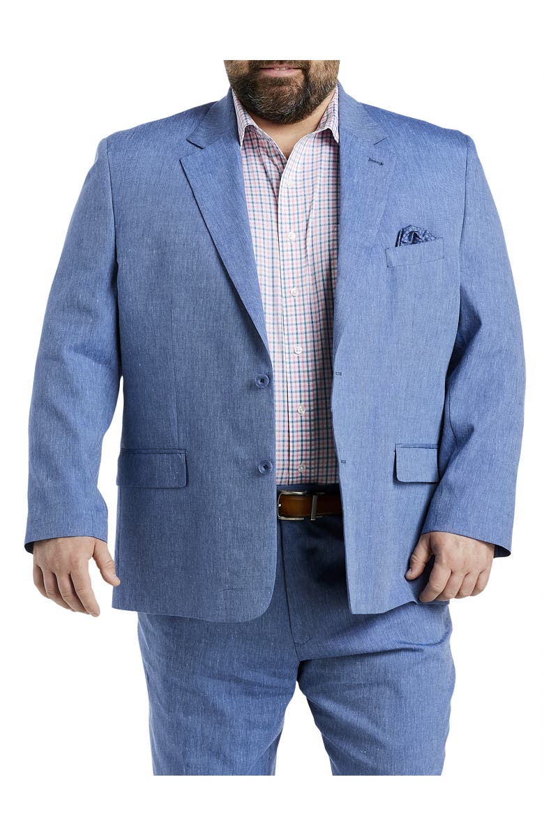 Oak Hill by DXL Linen-Blend Suit Jacket, Main, color, 
