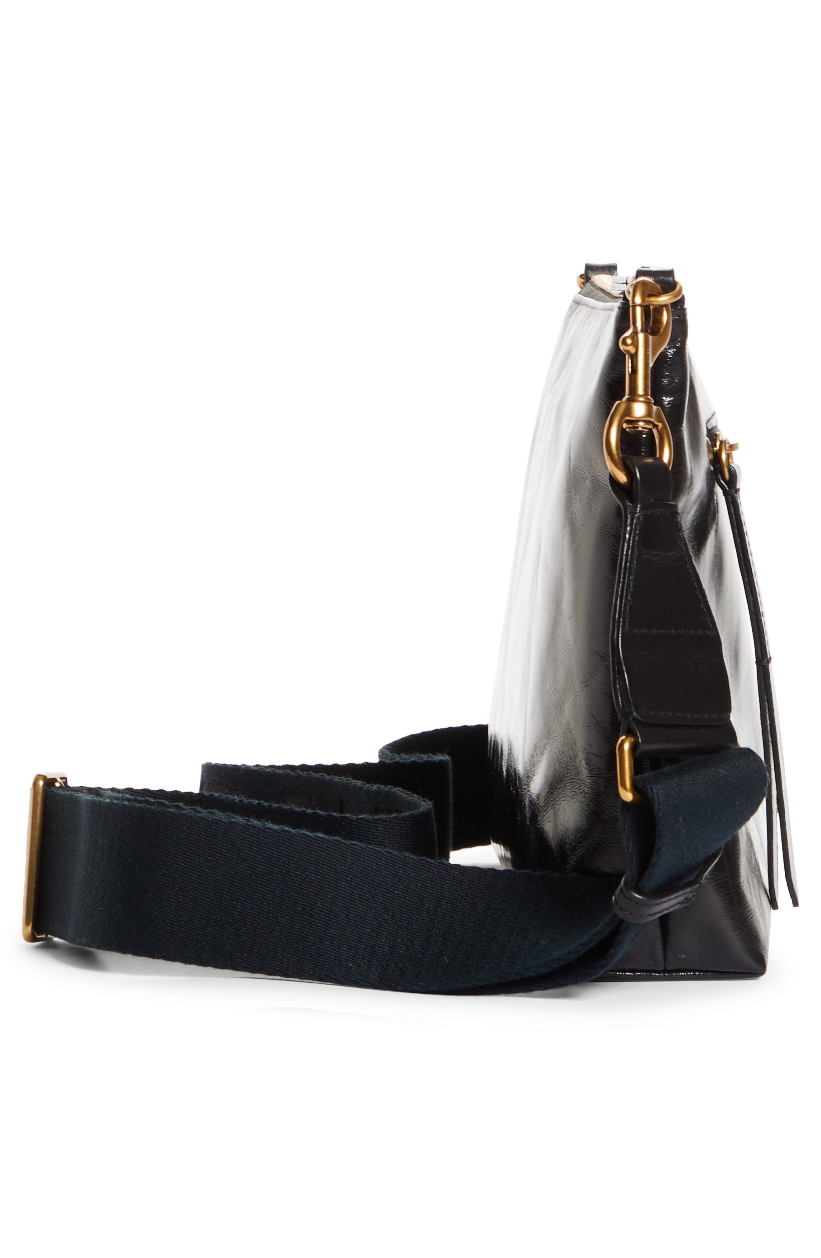 Isabel Marant New Nessah Leather Crossbody Bag, Alternate, color, 