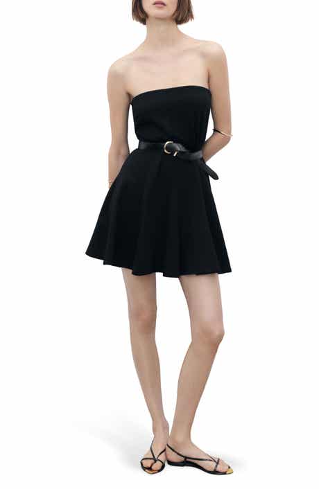 MANGO Strapless Minidress