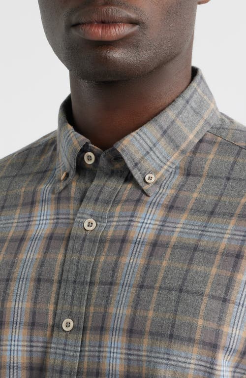 James Campbell Franklin Trim Fit Plaid Cotton Button-up Shirt In Multi