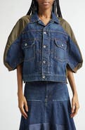 Sacai Denim & Nylon Mixed Media Jacket