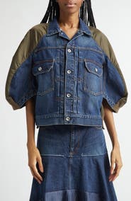 Sacai Denim & Nylon Mixed Media Jacket