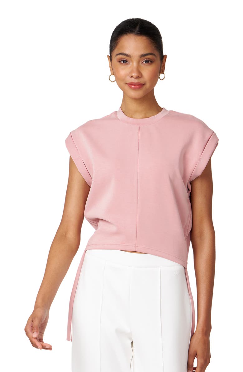 Rebody Active Nadine Scuba Knit Shirring Top, Alternate, color, Pink