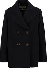 Barbour Indie Wool Blend Peacoat