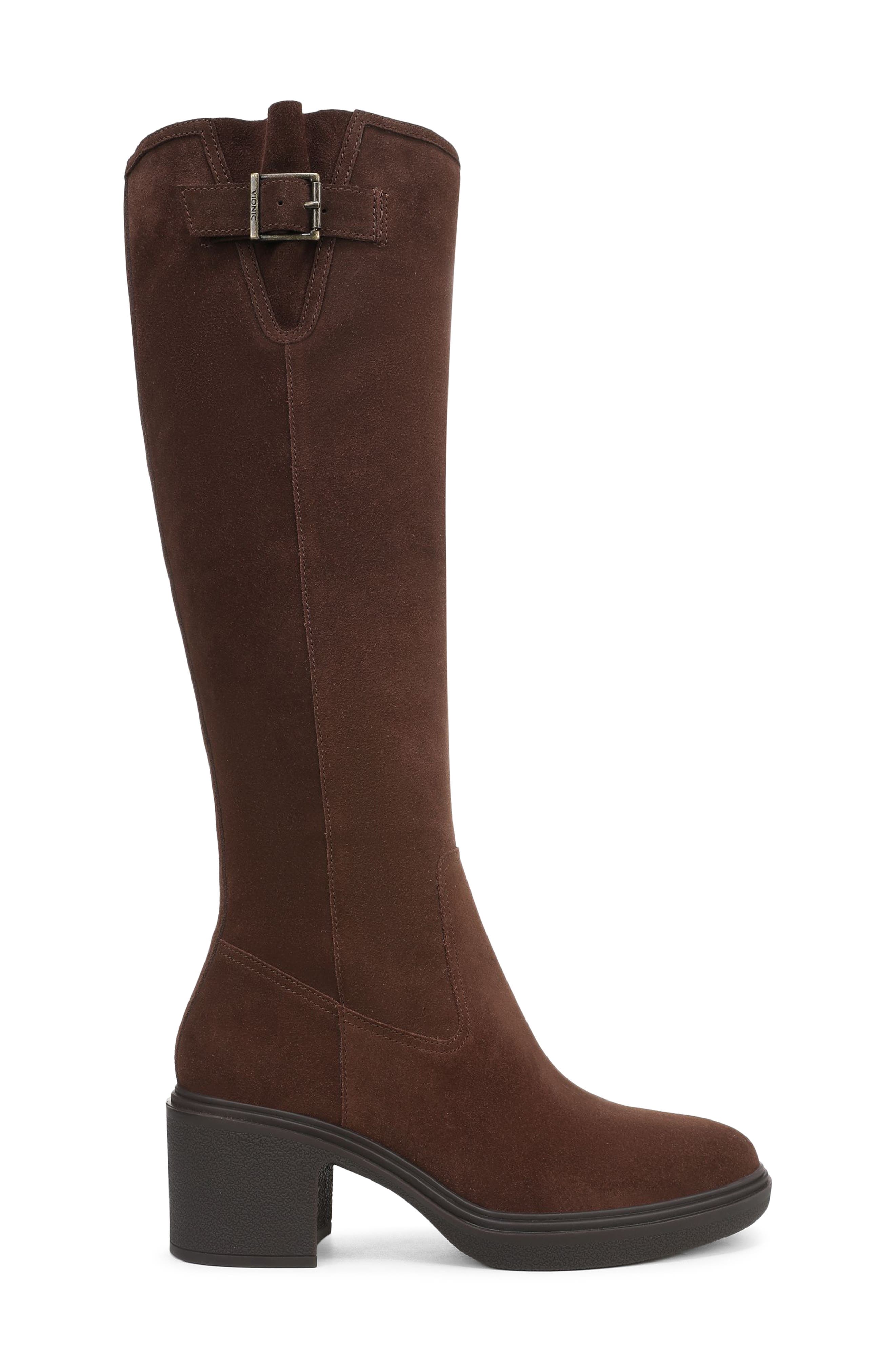 Vionic Sonora Knee High Boot, Alternate, color, Coffee
