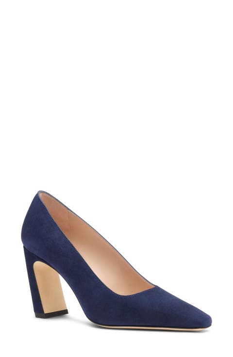 Stassi Croc Embossed Leather Pump