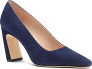 Stuart Weitzman Stassi Croc Embossed Leather Pump