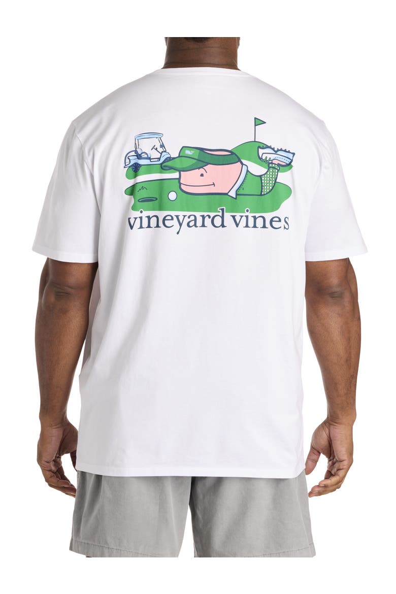 Big & Tall Golfer Whale Graphic Pocket T-Shirt, Main, color, WHITE CAP