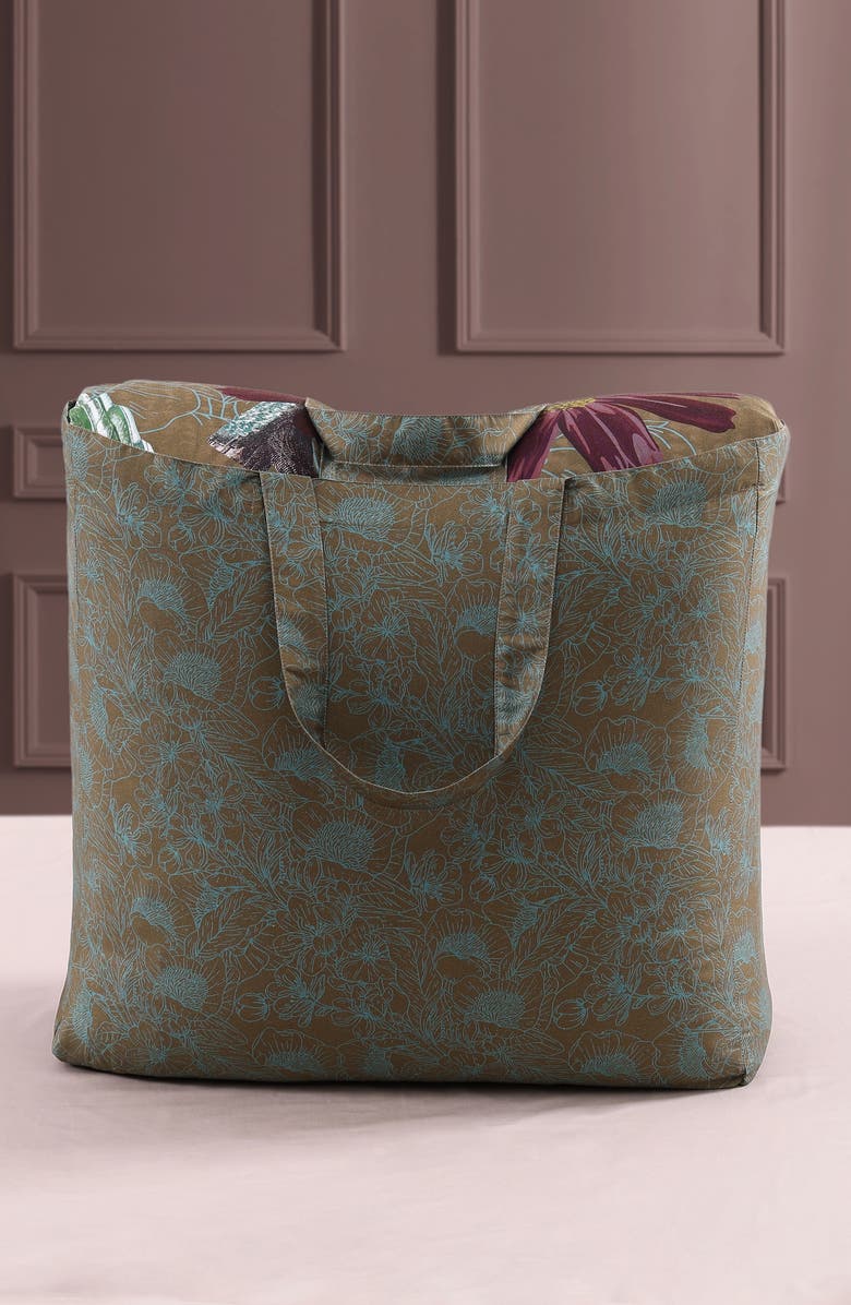 Bebejan Birds on Chocolate Reversible 5-Piece Comforter Set, Alternate, color, Brown