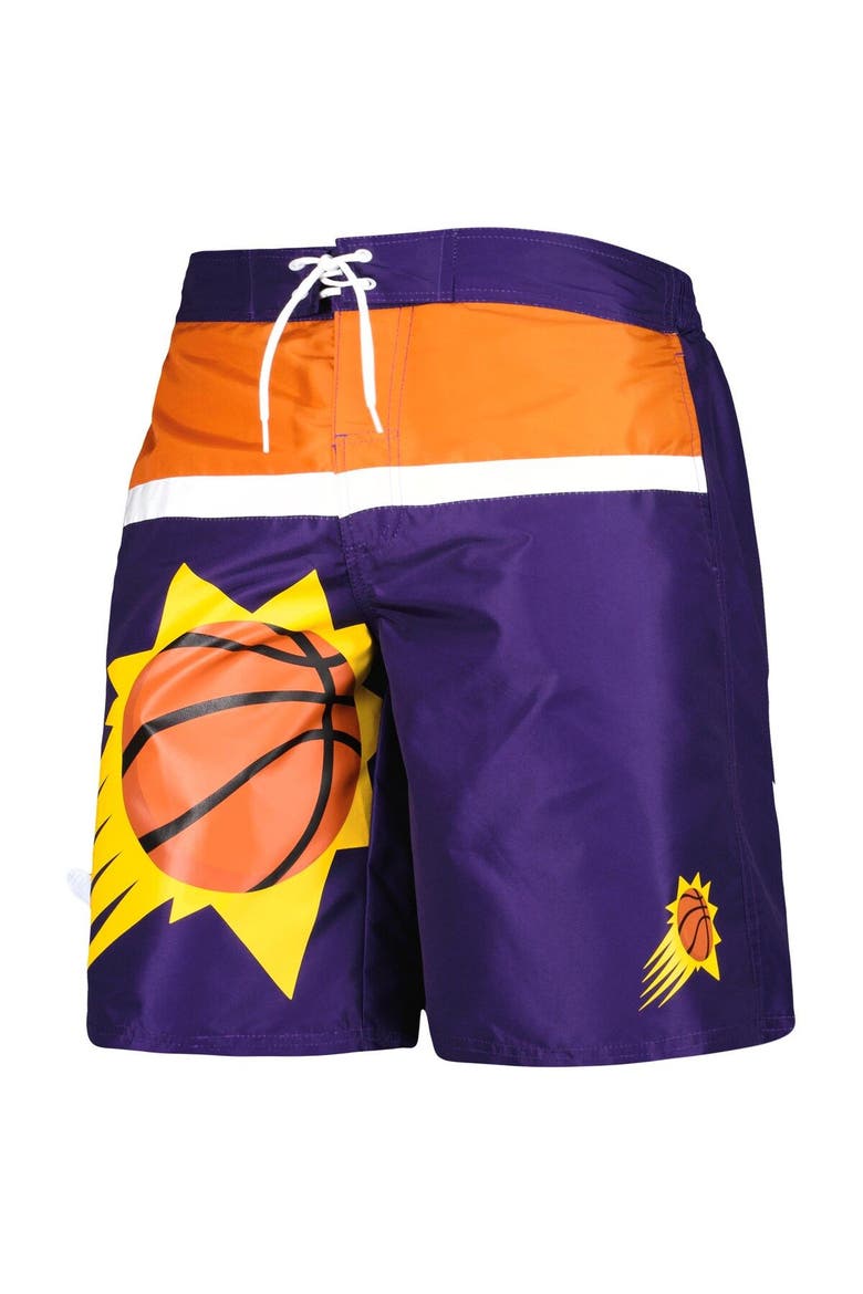 Men's G-III Sports by Carl Banks Purple Phoenix Suns Sea Wind Swim Trunks, Alternate, color, Purple