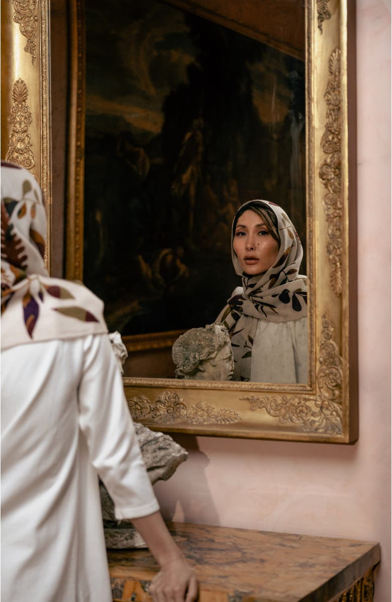 Elizabetta Georgia - Wool Scarf, Alternate, color, Beige