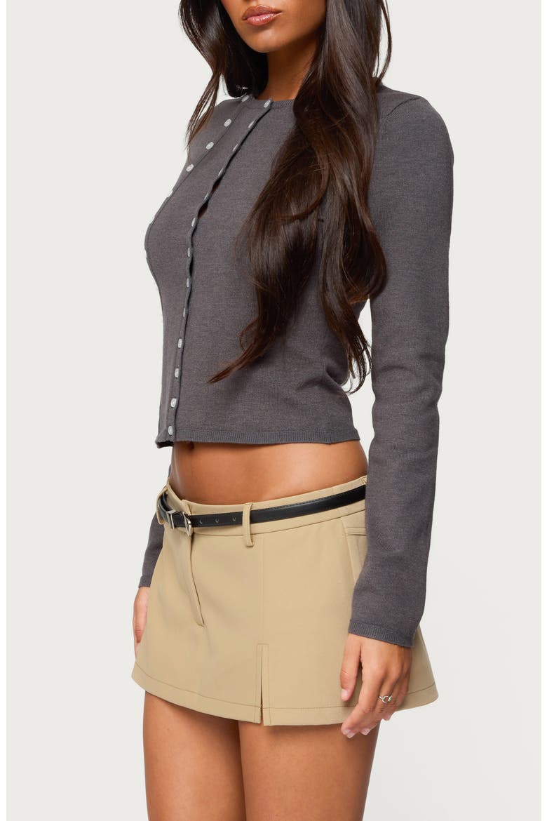 Hestia Double Breasted Cardigan, Alternate, color, DARK-GRAY
