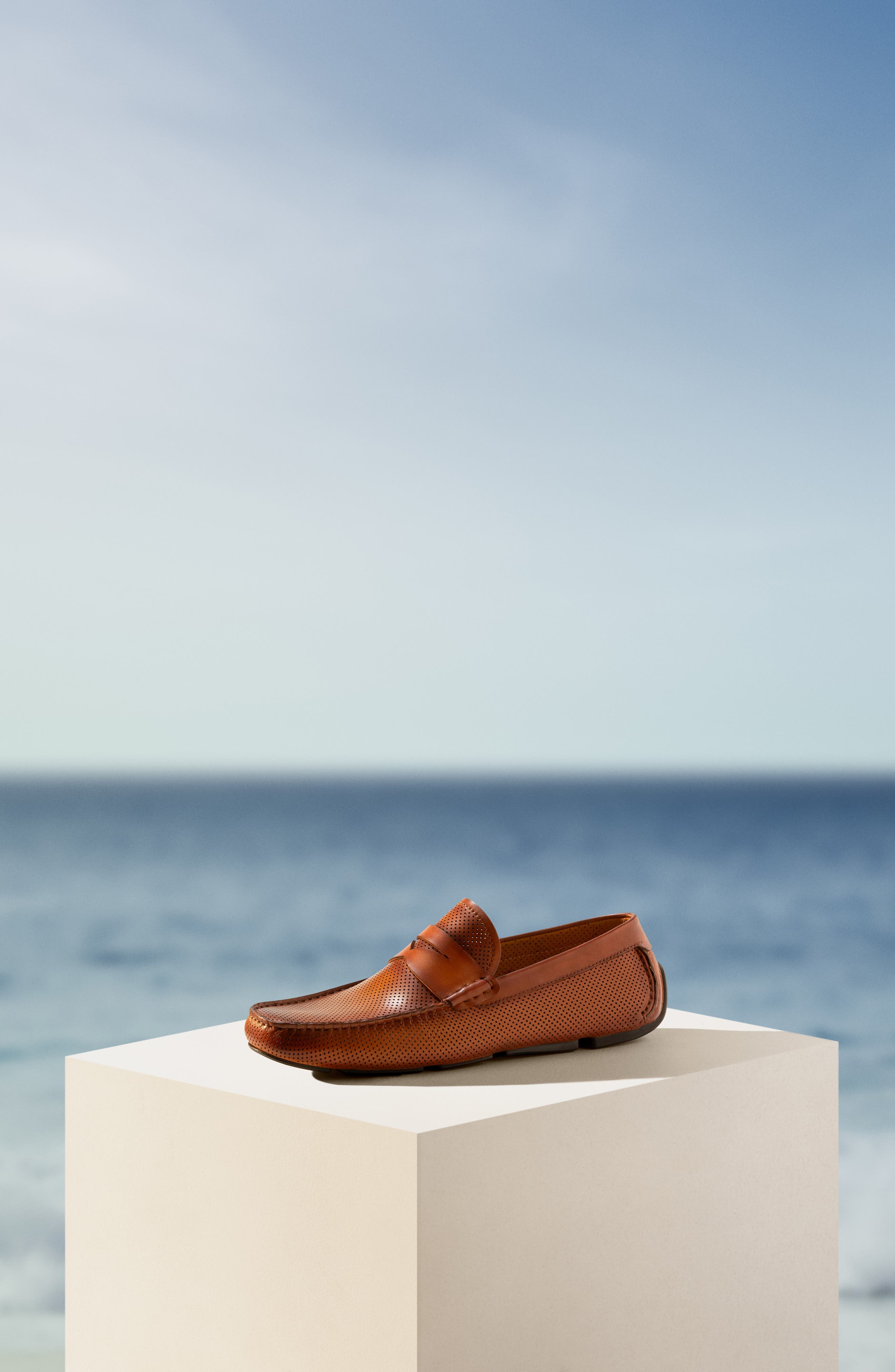 Magnanni Cole Perforated Loafer, Alternate, color, 