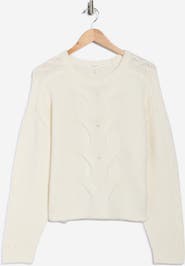 rag & bone Maia Cable Knit Crop Sweater