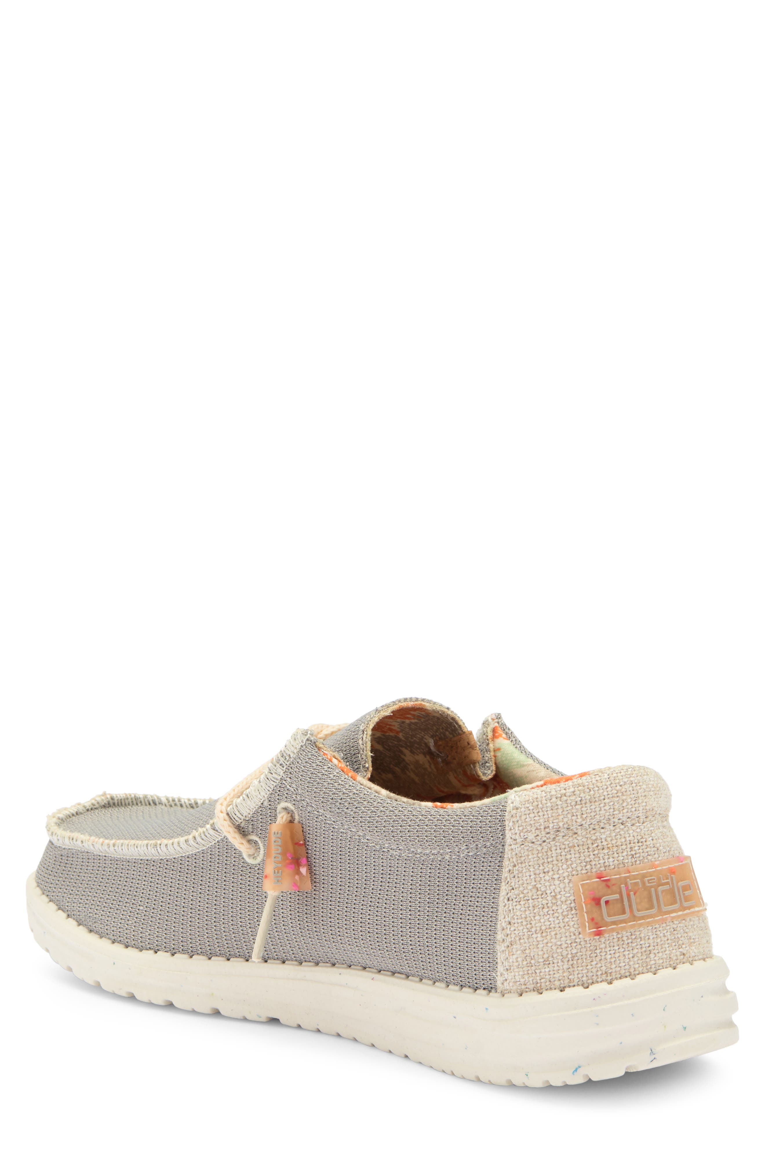 Hey Dude Wally Moc Toe Slip-On Shoe, Alternate, color, Cobblestone