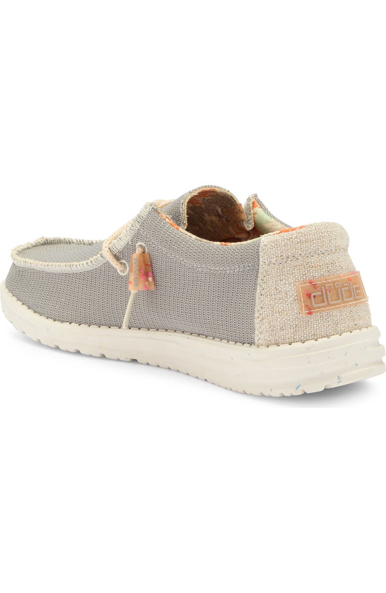 Hey Dude Wally Moc Toe Slip-On Shoe, Alternate, color, Cobblestone