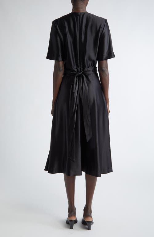 Altuzarra Honey Belted Silk Maxi Dress In 000001 Black