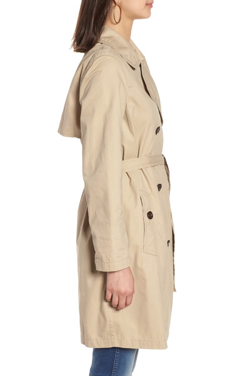 Madewell Abroad Trench Coat, Alternate, color,