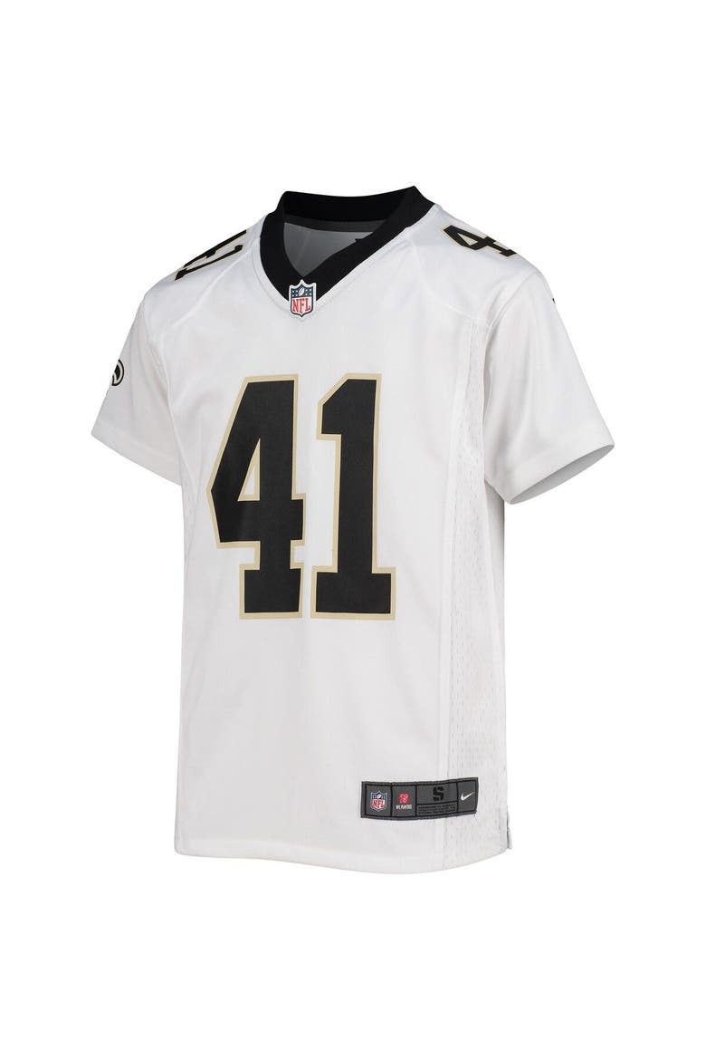 Youth Nike Alvin Kamara White New Orleans Saints 2018 Game Jersey, Alternate, color, WHITE