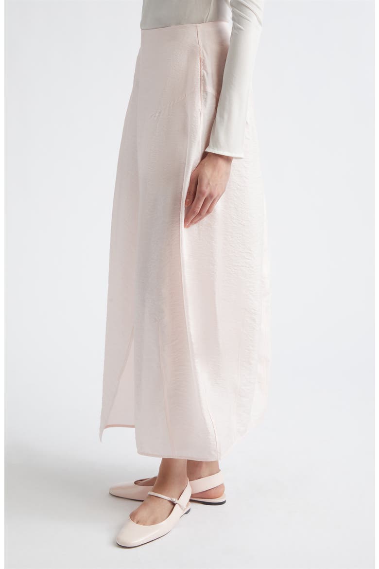 Semisheer Silk Blend Parachute Maxi Skirt, Alternate, color, BLOOM
