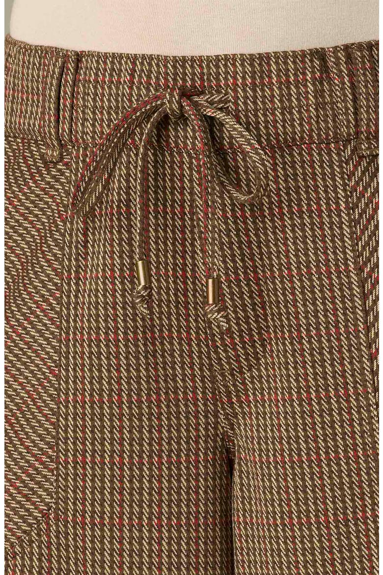 Pull-On Wide Leg Pants, Alternate, color, WHEAT/ RED MULTI