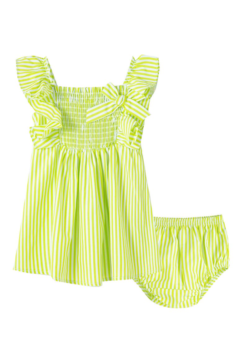 Smocked Flounce Dress, Main, color, LIME