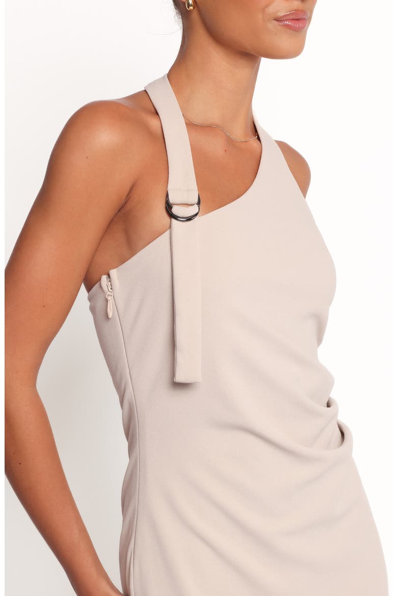 Sylvan Halter Midi Dress, Alternate, color, STONE